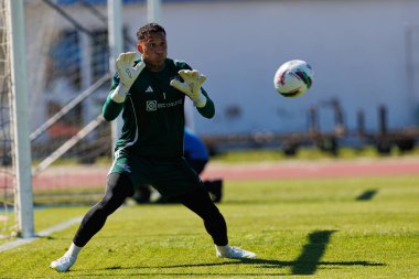 Patrick Sequeira, Liga Portekiz maçı sırasında Estadio Belediyesi Rio Maior 'da Casa Pia ve Rio Ave FC takımları arasında görüldü (Maciej Rogowski)