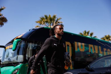Omar Richards, Liga Portekiz maçı sırasında Estadio Belediyesi Rio Maior 'da Casa Pia ve Rio Ave FC takımları arasında görüldü (Maciej Rogowski)
