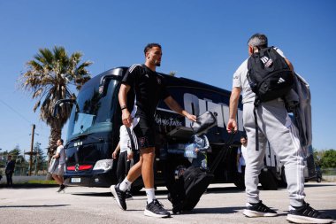 Ruben Kluivert, Liga Portekiz maçı sırasında Estadio Belediyesi Rio Maior 'da Casa Pia ve Rio Ave FC takımları arasında görüldü (Maciej Rogowski)