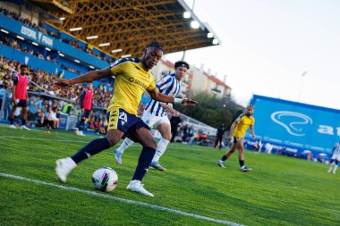 Wagner Pina ve Pepe, Liga Portekiz maçı sırasında Estoril Praia ve FC Porto takımları arasında Estadio Antonio Coimbra da Mota 'da (Maciej Rogowski)