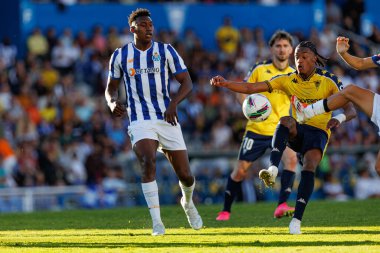 Samuel Aghehowa, Liga Portekiz maçı sırasında Estoril Praia ve FC Porto takımları arasında Estadio Antonio Coimbra da Mota 'da (Maciej Rogowski)