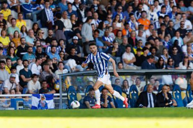 Joao Mario, Liga Portekiz maçı sırasında Estoril Praia ve FC Porto takımları arasında Estadio Antonio Coimbra da Mota 'da görüldü (Maciej Rogowski)