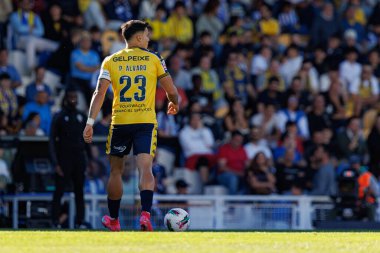 Pedro Alvaro, Liga Portekiz maçı sırasında Estoril Praia ve FC Porto takımları arasında Estadio Antonio Coimbra da Mota 'da görüldü (Maciej Rogowski)