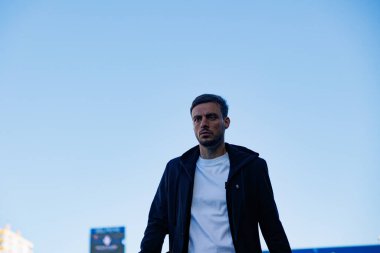 Martin Anselmi, Liga Portekiz maçı sırasında Estoril Praia ve FC Porto takımları arasında Estadio Antonio Coimbra da Mota 'da görüldü (Maciej Rogowski)