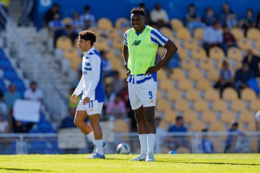 Samuel Aghehowa, Liga Portekiz maçı sırasında Estoril Praia ve FC Porto takımları arasında Estadio Antonio Coimbra da Mota 'da (Maciej Rogowski)