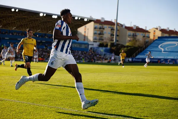 Samuel Aghehowa, Liga Portekiz maçı sırasında Estoril Praia ve FC Porto takımları arasında Estadio Antonio Coimbra da Mota 'da (Maciej Rogowski)