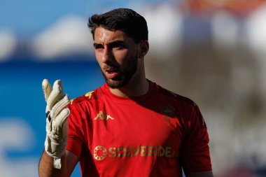 Diogo Dias, Liga Portekiz maçı sırasında Estoril Praia ve FC Porto takımları arasında Estadio Antonio Coimbra da Mota 'da görüldü (Maciej Rogowski)