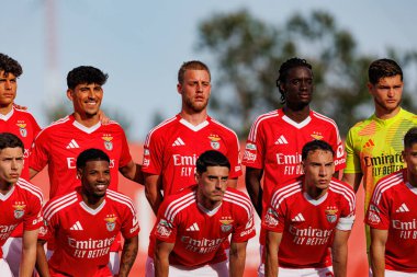 Benfica B oyuncuları Liga Portekiz 2 maçında SL Benfica B ve Academico de Viseu FC takımları arasında görüldü.