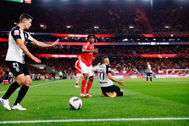 Marco Matias ve Leandro Barreiro Liga Portekiz maçı sırasında SL Benfica ve SC Farense (Maciej Rogowski)