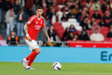 SL Benfica ve SC Farense (Maciej Rogowski) takımları arasında Liga Portekiz maçında görülen Angel Di Maria)