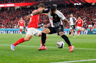 Samuel Dahl ve Derick Poloni Liga Portekiz maçı sırasında SL Benfica ve SC Farense (Maciej Rogowski)