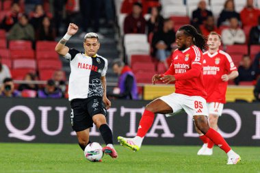 Rony Lopes ve Renato Sanches Liga Portekiz maçı sırasında SL Benfica ve SC Farense (Maciej Rogowski)