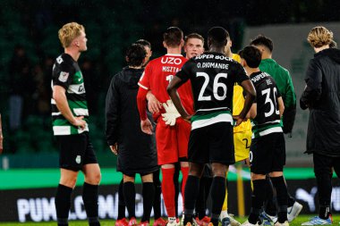 Estadio Jose Alvalade 'deki (Maciej Rogowski) Sporting CP ve Rio Ave FC takımları arasında oynanan Taca De Portugal maçında her iki takımın oyuncuları görülüyor.)