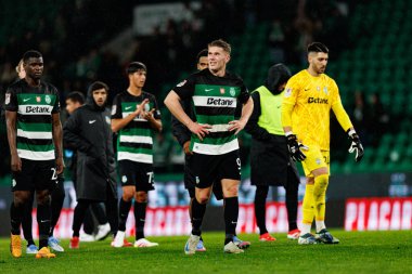Estadio Jose Alvalade 'deki (Maciej Rogowski) Sporting CP ve Rio Ave FC takımları arasında oynanan Taca De Portugal maçında Sporting Oyuncuları)