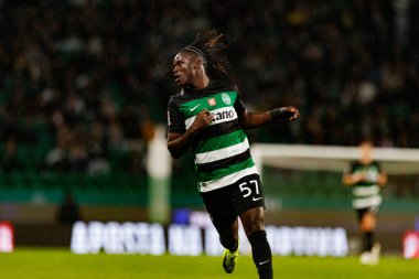 Estadio Jose Alvalade 'deki (Maciej Rogowski) Sporting CP ve Rio Ave FC takımları arasında oynanan Taca De Portugal maçı sırasında Geovany Quenda görüldü.)