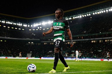 Estadio Jose Alvalade 'deki (Maciej Rogowski) Sporting CP ve Rio Ave FC takımları arasında oynanan Taca De Portugal maçı sırasında Geovany Quenda görüldü.)