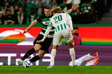 Viktor Gyokeres ve Joao Tome, Taca De Portugal maçında Estadio Jose Alvalade 'de (Maciej Rogowski) CP ve Rio Ave FC takımları arasında görüldü.)