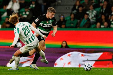 Viktor Gyokeres ve Joao Tome, Taca De Portugal maçında Estadio Jose Alvalade 'de (Maciej Rogowski) CP ve Rio Ave FC takımları arasında görüldü.)