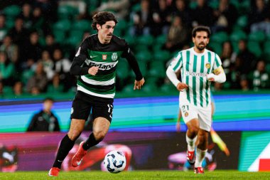 Francisco Trincao, Taca De Portugal maçında Estadio Jose Alvalade 'de (Maciej Rogowski) Sporting CP ve Rio Ave FC takımları arasında görüldü.)
