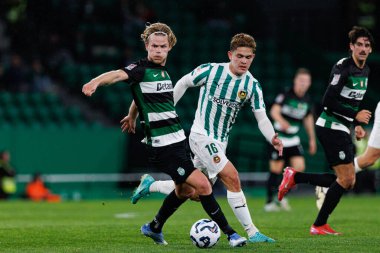 Morten Hjulmand ve Brandon Aguilera, Taca De Portugal maçında Estadio Jose Alvalade 'de (Maciej Rogowski) Sporting CP ve Rio Ave FC takımları arasında görüldü.)