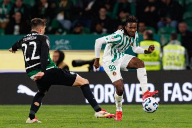 Ivan Fresneda ve Omar Richards, Taca De Portugal maçında Estadio Jose Alvalade 'de (Maciej Rogowski) CP ve Rio Ave FC takımları arasında görüldü.)