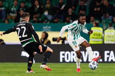 Ivan Fresneda ve Omar Richards, Taca De Portugal maçında Estadio Jose Alvalade 'de (Maciej Rogowski) CP ve Rio Ave FC takımları arasında görüldü.)