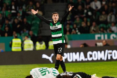 Ivan Fresneda, Taca De Portugal maçında Estadio Jose Alvalade 'de (Maciej Rogowski) Sporting CP ve Rio Ave FC takımları arasında görüldü.)