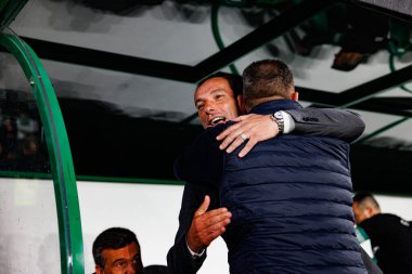 Petit ve Rui Borges, Taca De Portugal maçında Estadio Jose Alvalade 'de (Maciej Rogowski) CP ve Rio Ave FC takımları arasında görüldü.)