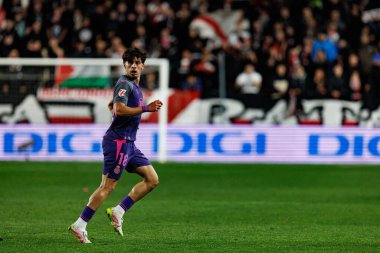 Alvaro Aguado, Rayo Vallecano ve RCD Espanyol de Barcelona (Maciej Rogowski) takımları arasında LaLiga EA SPORTS maçı sırasında görüldü.)