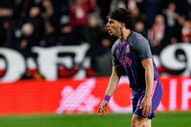 Alvaro Aguado, Rayo Vallecano ve RCD Espanyol de Barcelona (Maciej Rogowski) takımları arasında LaLiga EA SPORTS maçı sırasında görüldü.)