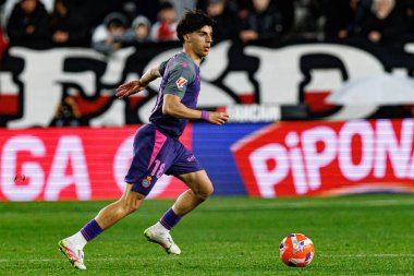 Alvaro Aguado, Rayo Vallecano ve RCD Espanyol de Barcelona (Maciej Rogowski) takımları arasında LaLiga EA SPORTS maçı sırasında görüldü.)