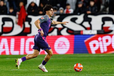 Alvaro Aguado, Rayo Vallecano ve RCD Espanyol de Barcelona (Maciej Rogowski) takımları arasında LaLiga EA SPORTS maçı sırasında görüldü.)