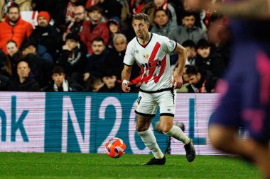 Florian Lejeune, Rayo Vallecano ve RCD Espanyol de Barcelona (Maciej Rogowski) takımları arasındaki maç sırasında görüldü.)