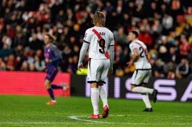 Raul de Tomas, Rayo Vallecano ve RCD Espanyol de Barcelona (Maciej Rogowski) takımları arasında LaLiga EA SPORTS maçı sırasında görüldü.)