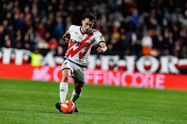 Pedro Diaz, Rayo Vallecano ve RCD Espanyol de Barcelona (Maciej Rogowski) takımları arasında oynanan LaLiga EA SPORTS maçı sırasında görüldü.)