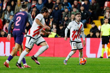 Unai Lopez, Rayo Vallecano ve RCD Espanyol de Barcelona (Maciej Rogowski) takımları arasında oynanan LaLiga EA SPORTS maçı sırasında görüldü)