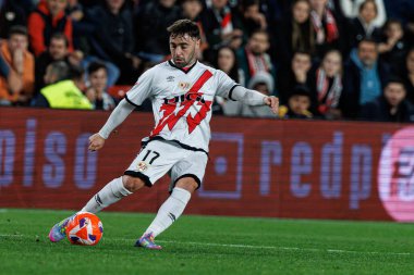 Unai Lopez, Rayo Vallecano ve RCD Espanyol de Barcelona (Maciej Rogowski) takımları arasında oynanan LaLiga EA SPORTS maçı sırasında görüldü)