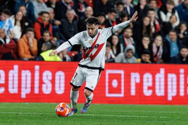 Unai Lopez, Rayo Vallecano ve RCD Espanyol de Barcelona (Maciej Rogowski) takımları arasında oynanan LaLiga EA SPORTS maçı sırasında görüldü)