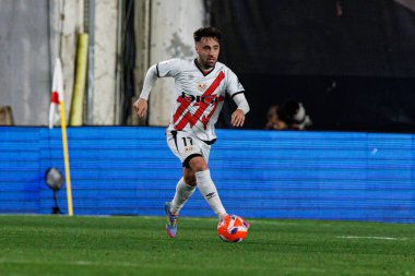 Unai Lopez, Rayo Vallecano ve RCD Espanyol de Barcelona (Maciej Rogowski) takımları arasında oynanan LaLiga EA SPORTS maçı sırasında görüldü)