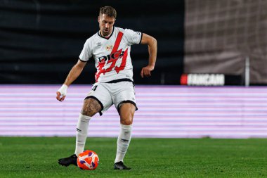 Florian Lejeune, Rayo Vallecano ve RCD Espanyol de Barcelona (Maciej Rogowski) takımları arasındaki maç sırasında görüldü.)