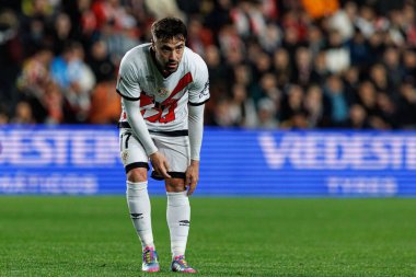 Unai Lopez, Rayo Vallecano ve RCD Espanyol de Barcelona (Maciej Rogowski) takımları arasında oynanan LaLiga EA SPORTS maçı sırasında görüldü)