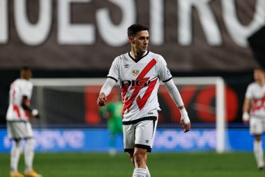 Pedro Diaz, Rayo Vallecano ve RCD Espanyol de Barcelona (Maciej Rogowski) takımları arasında oynanan LaLiga EA SPORTS maçı sırasında görüldü.)