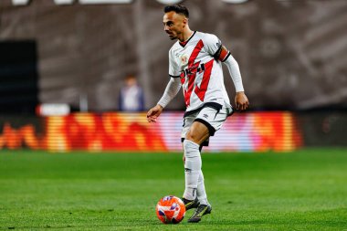 Alvaro Garcia, Rayo Vallecano ve RCD Espanyol de Barcelona (Maciej Rogowski) takımları arasındaki maç sırasında görüldü.)