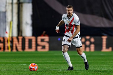 Florian Lejeune, Rayo Vallecano ve RCD Espanyol de Barcelona (Maciej Rogowski) takımları arasındaki maç sırasında görüldü.)