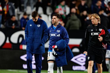 Adrian Embarba, Rayo Vallecano ve RCD Espanyol de Barcelona (Maciej Rogowski) takımları arasında oynanan LaLiga EA SPORTS maçı sırasında görüldü.)