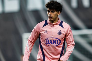 Alvaro Aguado, Rayo Vallecano ve RCD Espanyol de Barcelona (Maciej Rogowski) takımları arasında LaLiga EA SPORTS maçı sırasında görüldü.)