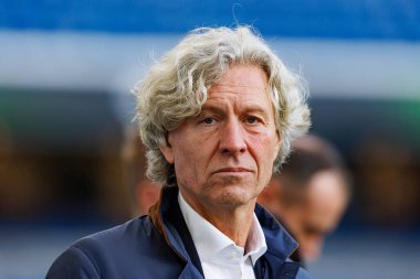 UEFA Avrupa Konferans Ligi 'nin Chelsea FC ile Legia Warszawa (Maciej Rogowski) arasındaki çeyrek final maçından önce Legia Warszawa' nın Resmi Eğitimi sırasında Dariusz Mioduski görüldü.)