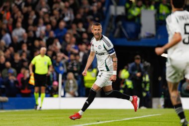 Tomas Pekhart, UEFA Konferans Ligi 'nde Chelsea FC ile Legia Warszawa (Maciej Rogowski) arasındaki çeyrek final maçında görüldü.)