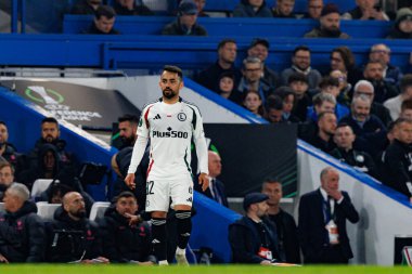 Luquinhas, UEFA Konferans Ligi 'nde Chelsea FC ile Legia Warszawa (Maciej Rogowski) arasında oynanan çeyrek final maçını izledi.)
