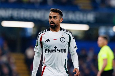 Luquinhas, UEFA Konferans Ligi 'nde Chelsea FC ile Legia Warszawa (Maciej Rogowski) arasında oynanan çeyrek final maçını izledi.)